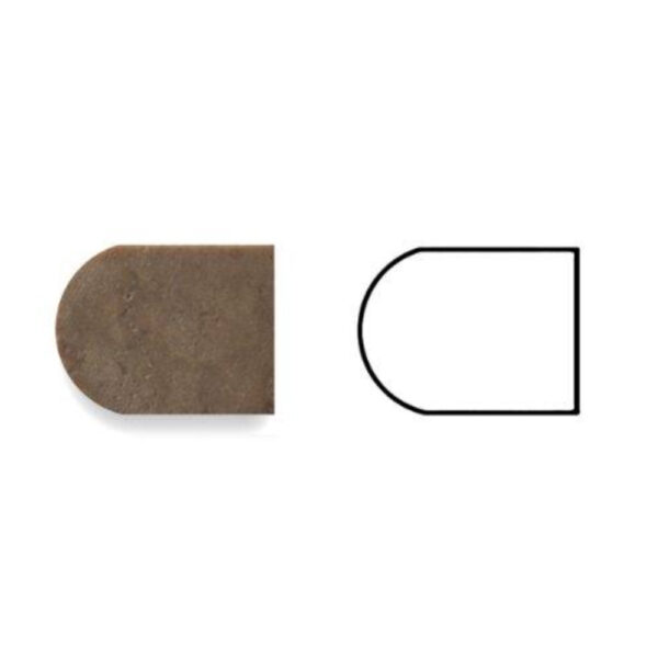 Noce Pencil 3/4x12 Brown Travertine Trim 0