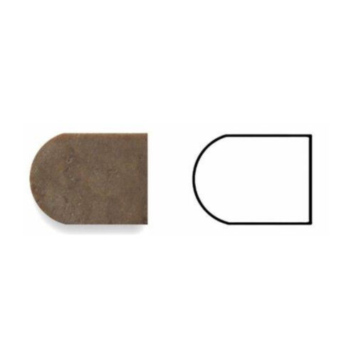 Noce Pencil 1/2x12 Brown Travertine Trim 0