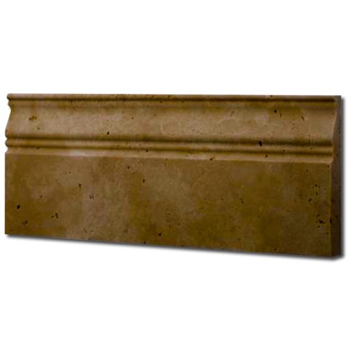 Noce Baseboard 5x12 Brown Travertine Trim 2