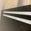 Carrara White Pencil 1/2x12 Honed Marble Trim 2