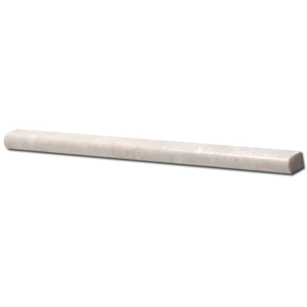 Crema Marfil Pencil 1/2x12 Beige Honed Marble Trim