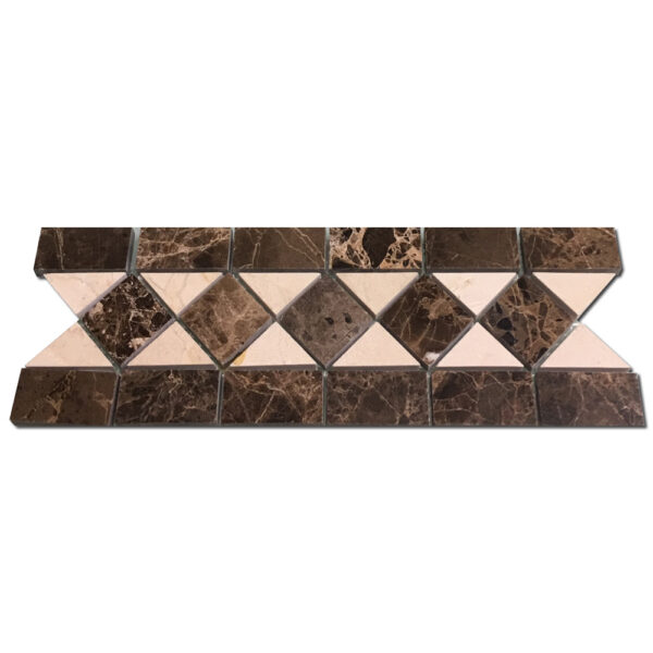 Emperador Dark 4x12 Polished Marble Trim 0