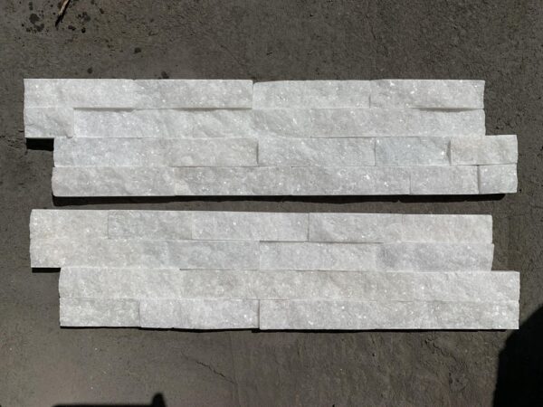 Ice (Crystal) White Quartzite Panel 6x24 Natural Stone Tile