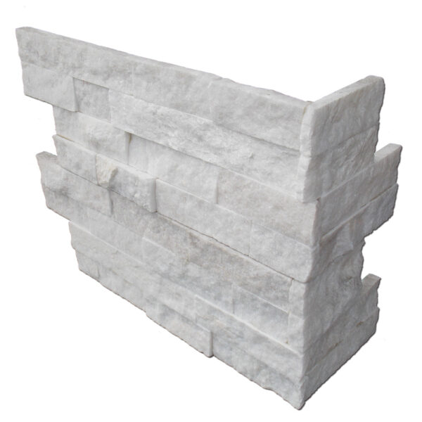 Ice (Crystal) Quartzite Corner 6x18x6 Natural Stone Trim 2