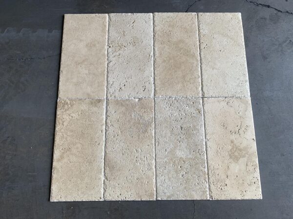 Ivory Alabastrino (Ivory) Travertine 8X16 Brushed/Chiseled Tile 0