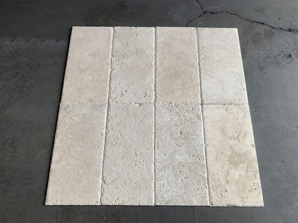 Ivory Alabastrino (Ivory) Travertine 8X16 Brushed/Chiseled Tile 3