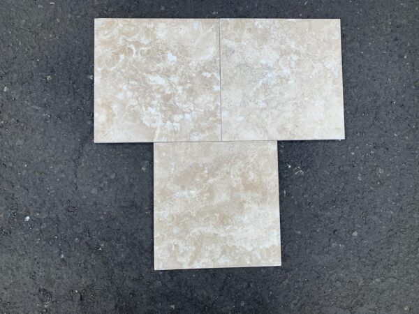 Durango Travertine 12x12 Beige Filled & Honed Tile 1