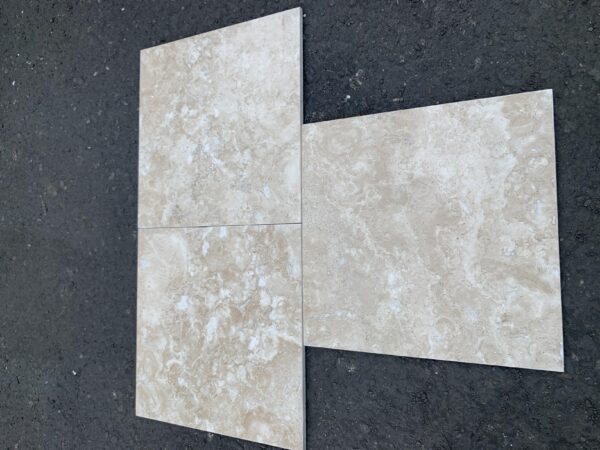 Durango Travertine 12x12 Beige Filled & Honed Tile 2