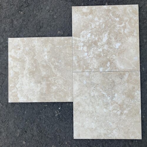 Durango Travertine 12x12 Beige Filled & Honed Tile 0