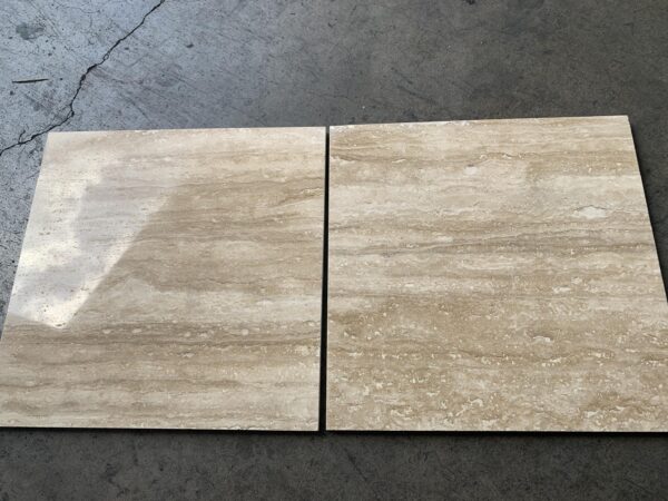 Ivory Alabastrino (Ivory) Travertine 12x12 Vein-Cut Polished Tile 3