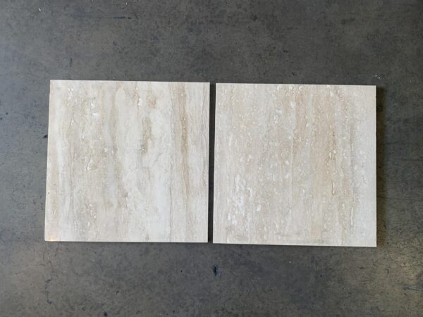 Ivory Alabastrino (Ivory) Travertine 12x12 Vein-Cut Polished Tile 0