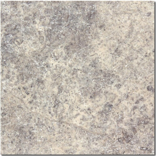 Silver 12x12 Tumbled Travertine Tile 0