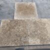 Noce Travertine 12x12 Brown Tumbled Tile 1