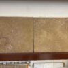 Noce Travertine 12x12 Brown Filled & Honed Tile 1