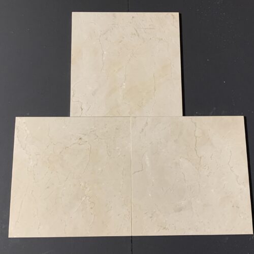 Crema Marfil Classic 12x12 Beige Polished Marble Tile