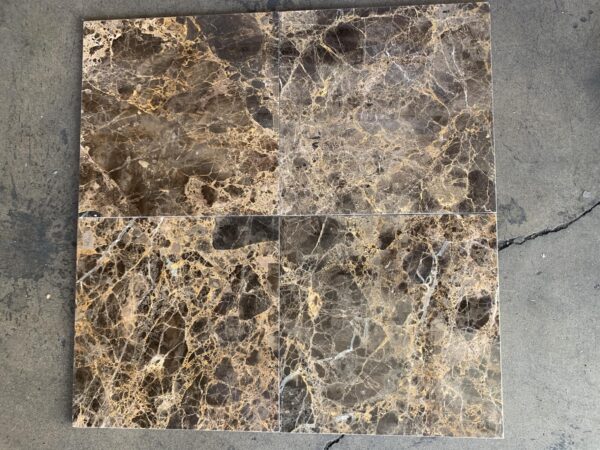 Emperador Dark 12x12 Polished Marble Tile 5
