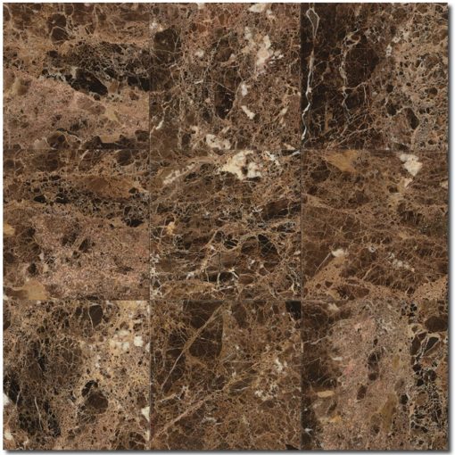 Emperador Dark 12x12 Polished Marble Tile 2