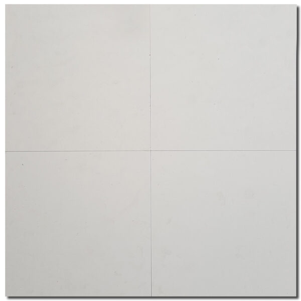 Euro White Limestone 12x12 Honed Tile 1
