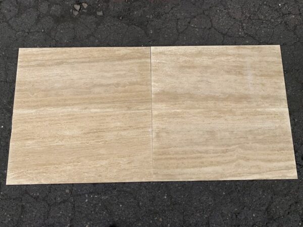 Ivory Alabastrino (Ivory) Travertine 12x24 Vein Cut Polished Tile 2