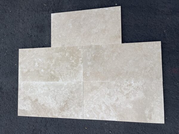 Ivory Alabastrino (Ivory) Travertine 12x24 Filled&Honed Tile 4