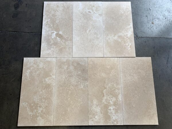 Ivory Alabastrino (Ivory) Travertine 12x24 Filled&Honed Tile 2