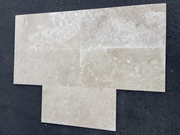 Ivory Alabastrino (Ivory) Travertine 12x24 Filled&Honed Tile 5