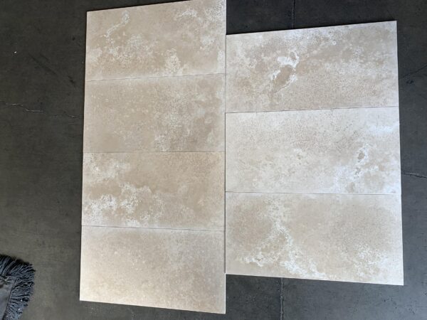 Ivory Alabastrino (Ivory) Travertine 12x24 Filled&Honed Tile 3