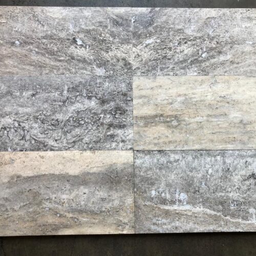 Silver Vein Cut 12x24 Polished Travertine Tile