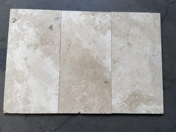 Ivory Alabastrino (Ivory) Travertine 12x24 Tumbled Tile 3
