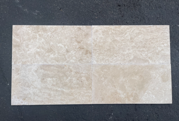 Ivory Alabastrino (Ivory) Travertine 12x24 Tumbled Tile 4