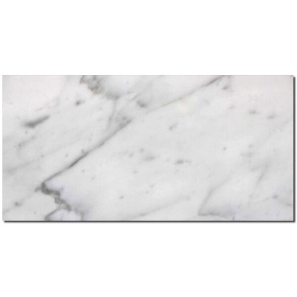 Carrara White 12x24 Honed Marble Tile 0