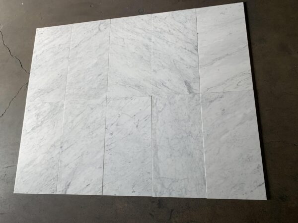 Carrara White 12x24 Polished Marble Tile 8