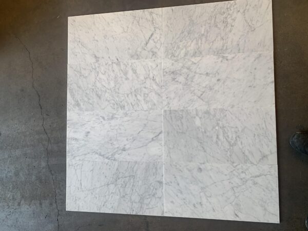 Carrara White 12x24 Polished Marble Tile 2