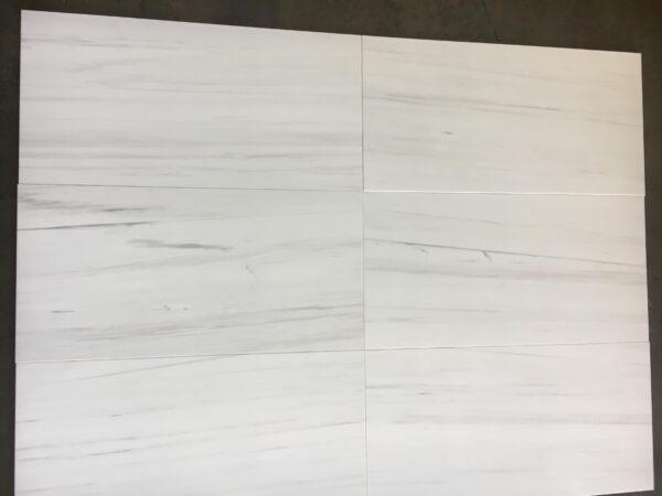 Dolomite White 12x24 Polished Marble Tile