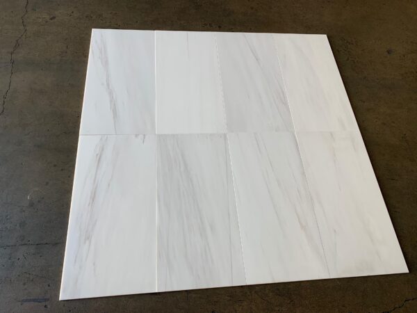 Dolomite White 12x24 Honed Marble Tile 0