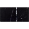 Nero Marquina 12x24 Black Rectangle Polished Marble Tile 0