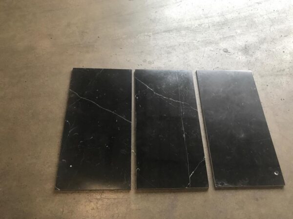 Nero Marquina 12x24 Black Rectangle Polished Marble Tile 6