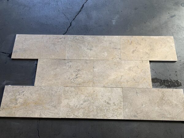 Golden Sand 12x24 Rectangle Brushed Marble Tile 2