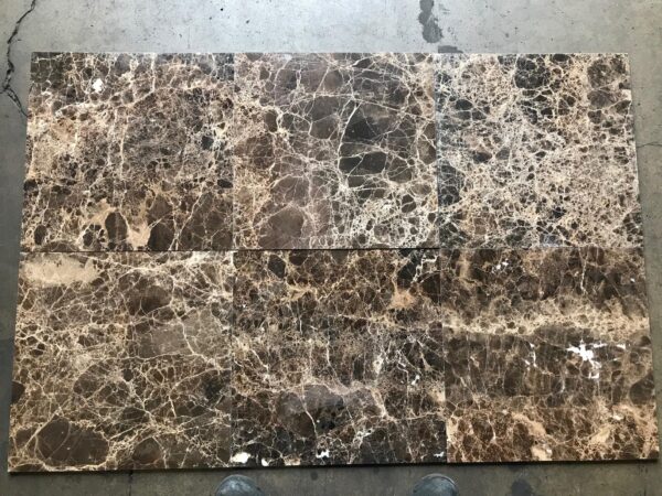 Emperador Dark 12x24 Polished Marble Tile 0