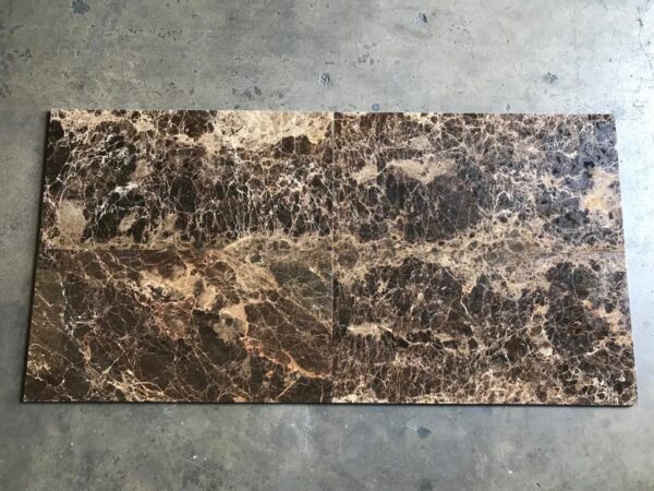 Emperador Dark 12x24 Polished Marble Tile 1