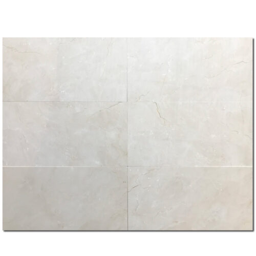 Crema Marfil Classic 12x24 Beige Polished Marble Tile 0