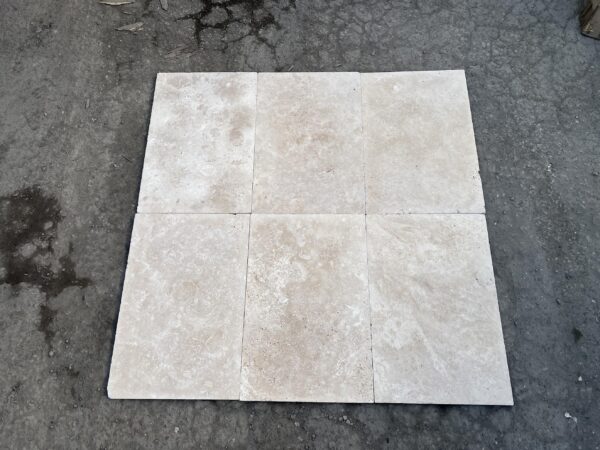 Ivory Travertine 16x24 Tumbled Tile 1