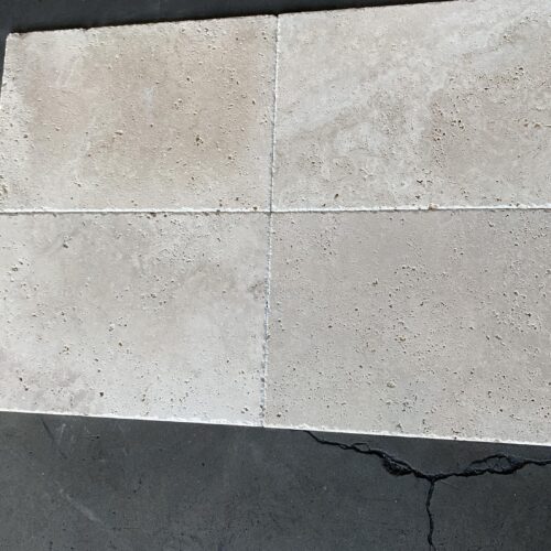 Ivory Travertine 16x24 Brushed/Chiseled Tile 0