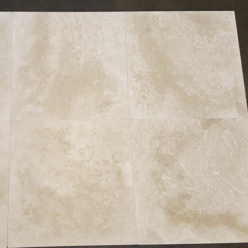 Ivory Alabastrino (Ivory) Travertine 16x16 Filled&Honed Tile