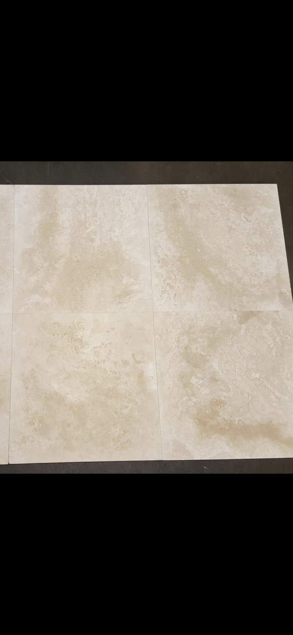 Ivory Alabastrino (Ivory) Travertine 16x16 Filled&Honed Tile