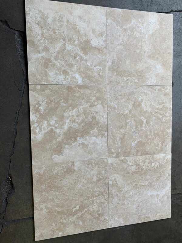 Durango Travertine 18x18 Beige Filled & Honed Tile