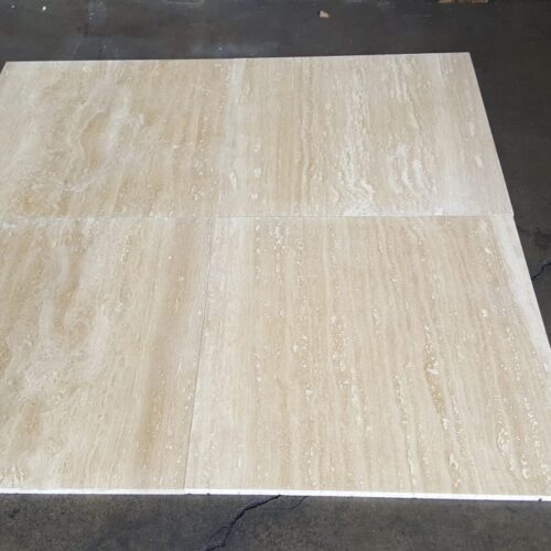 Ivory Vein Cut Travertine 18x18 Polished Tile 0