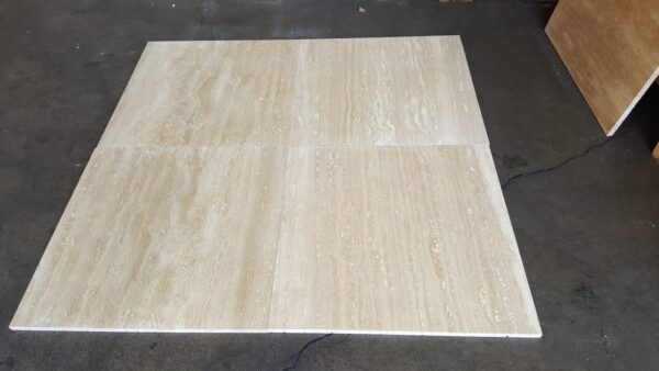 Ivory Vein Cut Travertine 18x18 Polished Tile 0