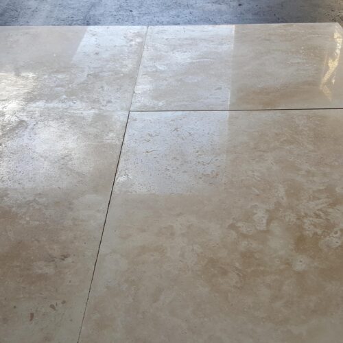 Alabastrino Ivory Travertine 18x18 Filled&Polished Tile 0