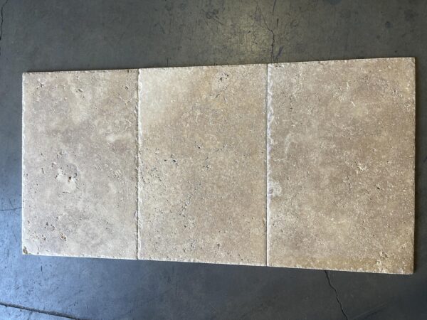 Walnut Travertine 16x24 Brown Brushed/Chiseled Tile 4